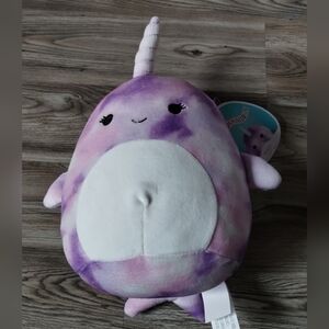 Squishmallows Nabila the Narwhal 8" Animal Stuffed Plush